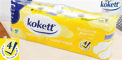 kokett toilettenpapier  lagig von aldi sued