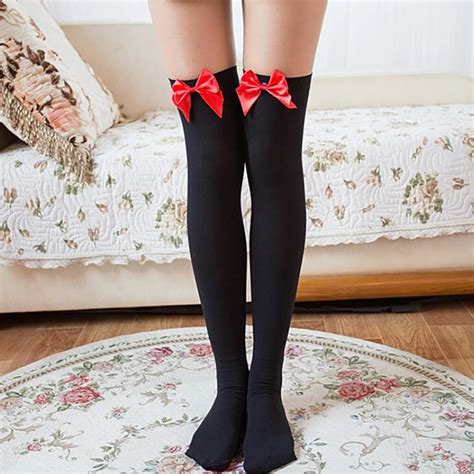hot sexy women lady girl nylon stretchy over the knee high socks