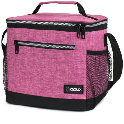 opux insulated large lunch bag women meal prep lunch box  adult kids soft leakproof