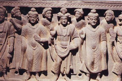 relief ancient buddhist civilization gandhara taxila