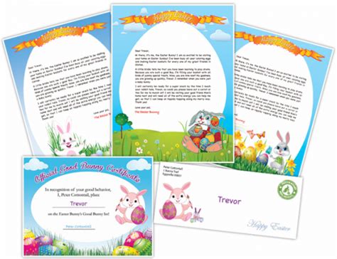 easter bunny letter printable