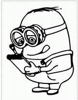Coloring Minion Pages Popular sketch template