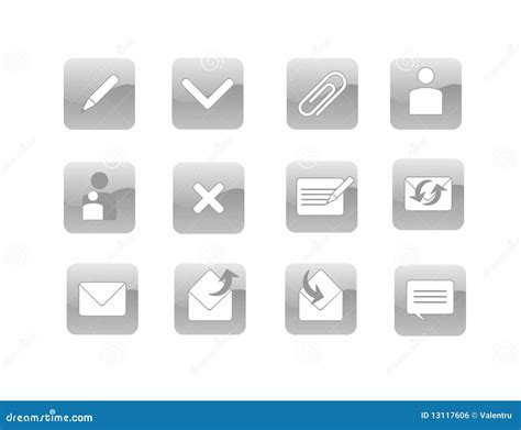 email button stock vector illustration  design mail