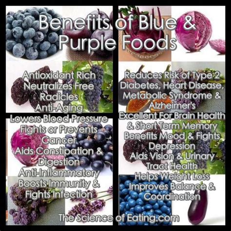 benefits of blue foods there are many charts like these benefits of