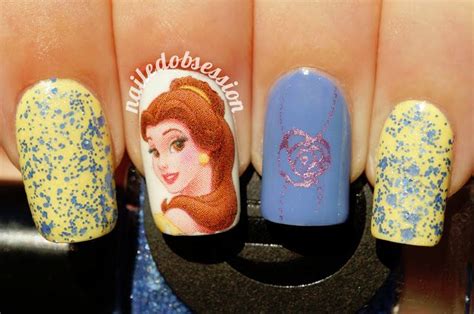 nailed obsession disney princess belle disney nails nail art