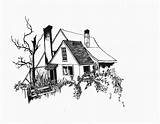 House Drawing Destroyed Blum Painting sketch template