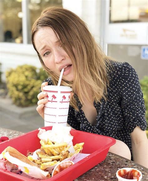 emily browning emily browning food fast food