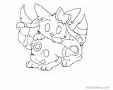 Sylveon Pokemon Umbreon Eevee Feelinara Ausmalbilder Evolutions Evoli Frisch sketch template