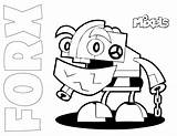 Coloring Mixels Mixel Forx Pages Lego Series Sheets Colouring Printable Tribe Pdf sketch template
