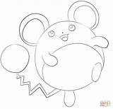 Coloring Marill Pages Pokemon Printable Azumarill Colouring Color Crafts Drawing Getcolorings Swinub Template Craft sketch template
