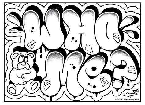 grafitti coloring pages coloring home
