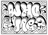 Grafitti Graffiti sketch template