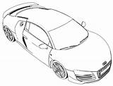 Audi R8 Coloring Pages Car Popular Wecoloringpage sketch template