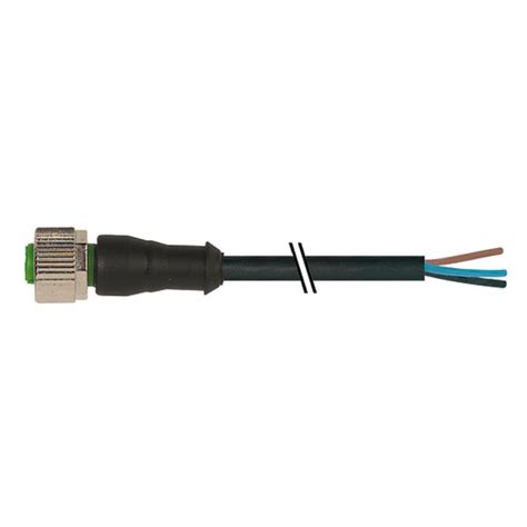 murr elektronik  female connector straight  cable pur ob