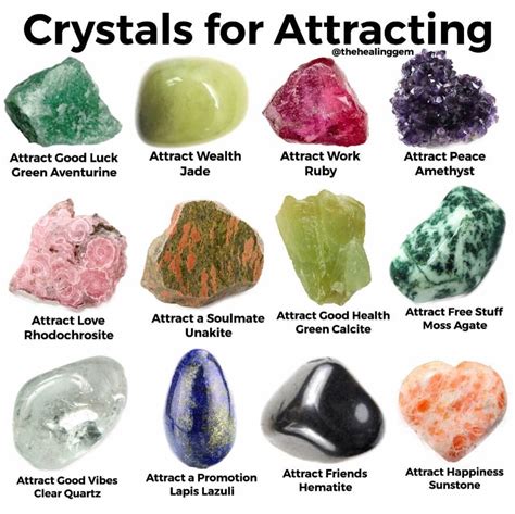 crystals  abundance crystals herbal magic crystal healing stones