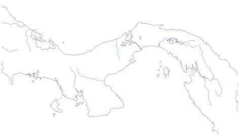 Mapa Político De Panamá Mudo Saberia