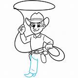 Cowboy sketch template