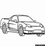 Coloring Nsx Acura Cars Pages Online Thecolor sketch template