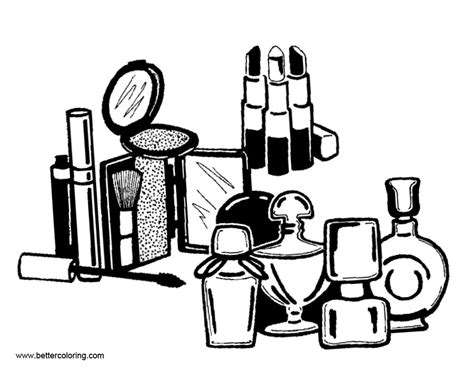 accessories  makeup coloring pages  printable coloring pages