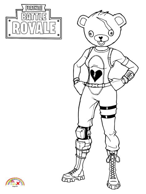 fortnite cuddle team leader coloring pages coloring pages  kids