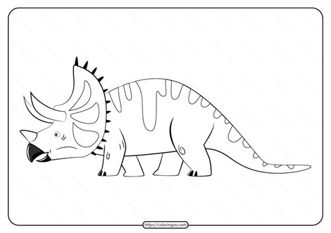 printable animals dinosaur coloring pages