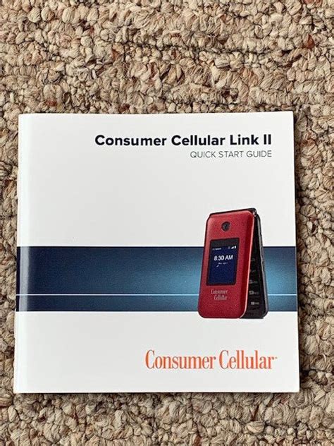 Consumer Cellular Link Ii 8gb Red Flip Phone Ebay