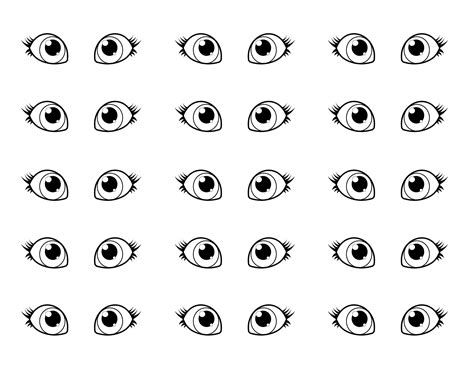 printable eyes template printable form templates  vrogueco