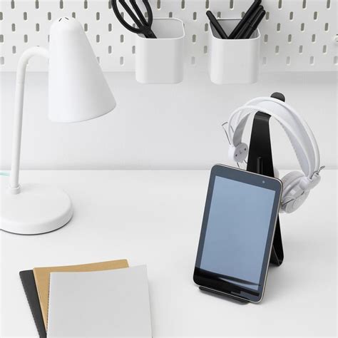 moejlighet headset  tablet stand black ikea tablet stand tablet organizer tablet