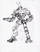 2t Robot Vulcan Vl Battletech Mechwarrior 6mm Robots sketch template