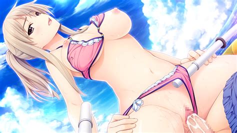 244508 Bikini Blush Breasts Censored Clouds Cum Game Cg