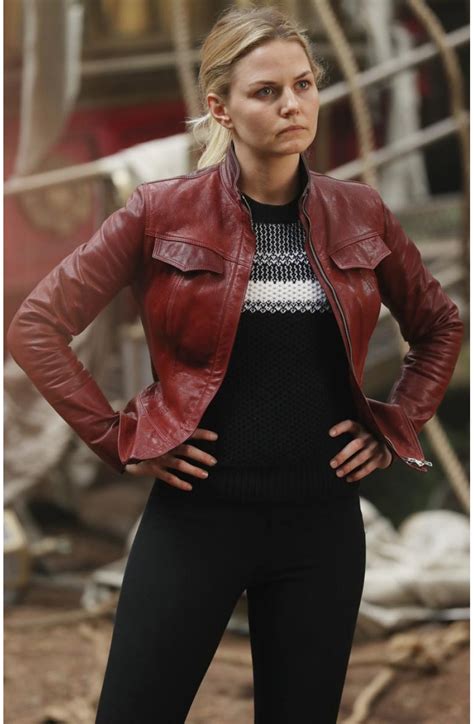 emma swan red leather jacket from once upon a time season 6 movies jacket