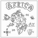 Kolorowanka Afryka Dzieci Kontynent Getdrawings Druku Fototapety Continent Dla Kolorowanki Fototapeta sketch template