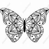 Butterfly Coloring Pages Craft Linkedgo Vinyl sketch template