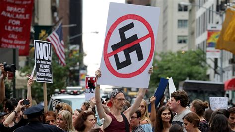 45 swastika protest art elicits visceral reactions