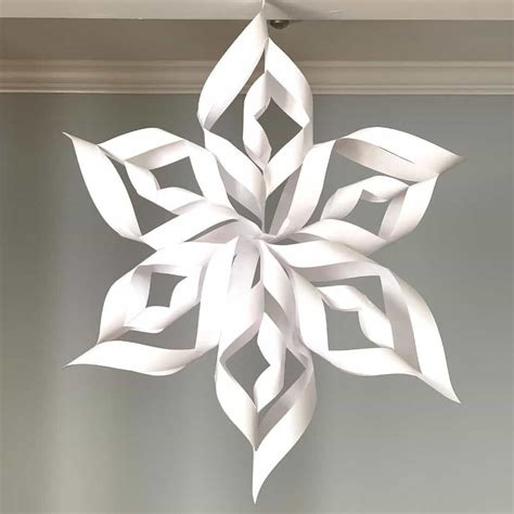 3d Snowflake Template Web The First Step To Making Your 3d Paper