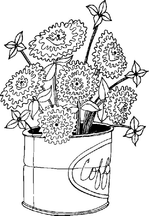 flower coloring page hard flower coloring pages