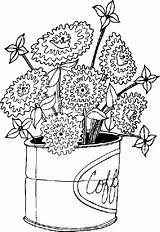 Coloring Pages Spring Flowers Flower Hard Colouring Print Kids Difficult Printable Adults sketch template