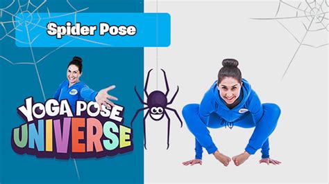 spider pose  cosmic kids yoga pose universe cosmic kids app
