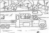 Camper Rv Coloring Pages Summer Trailer Camping Wheel Sheet Fifth Travel Sheets Printable Adult Nestofposies Vintage Kids Fun Pool Template sketch template
