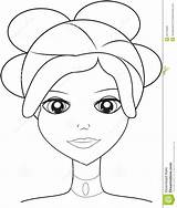 Face Coloring Lady Kids Book 98kb 1104 1300px Illustration Drawings sketch template