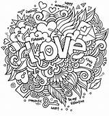 Coloring Doodle Pages Adults Collage Printable Valentines Adult Mandala Advanced Valentine Colouring Color Chemistry Doodles Kleurplaten Kids Pdf Bestcoloringpagesforkids Sheets sketch template