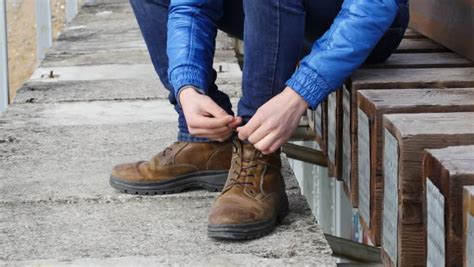 Teen Tied Up Boots Stock Footage Video 6041642 Shutterstock