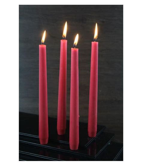hosley red tapered candle pack   buy hosley red tapered candle