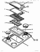 Parts Thermador Cooktop Griddle Appliancepartspros Range Burner sketch template