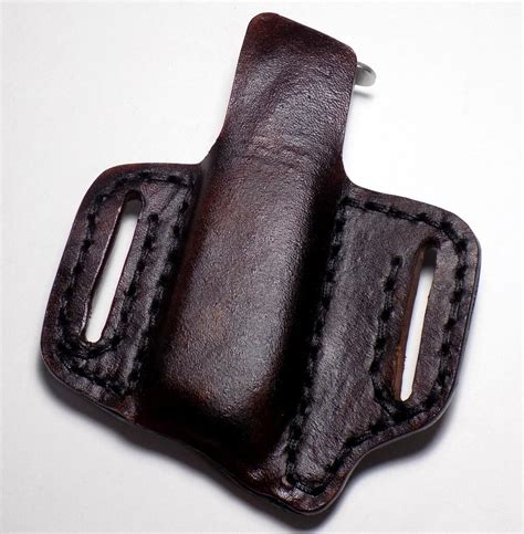 magazine pouch leather open carry canted mag holster etsy