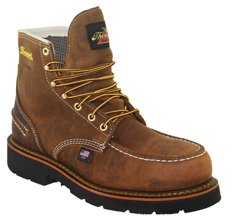 thorogood mens  series  moc toe waterproof steel toe work boots