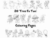 Fu Tom Tree Colouring A4 Pack Book sketch template