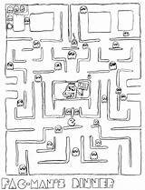 Pac Pacman Maze Ausmalbilder Colorir Printable Laberinto Labirinto Wonder Charaktere Malvorlagen sketch template
