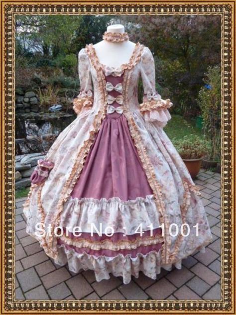 Print Renaissance Southern Belle Ball Gown Victorian Period Costume