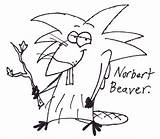 Coloring Angry Pages Beavers Norbert Beaver Sketch Print Deviantart Coloringtop sketch template